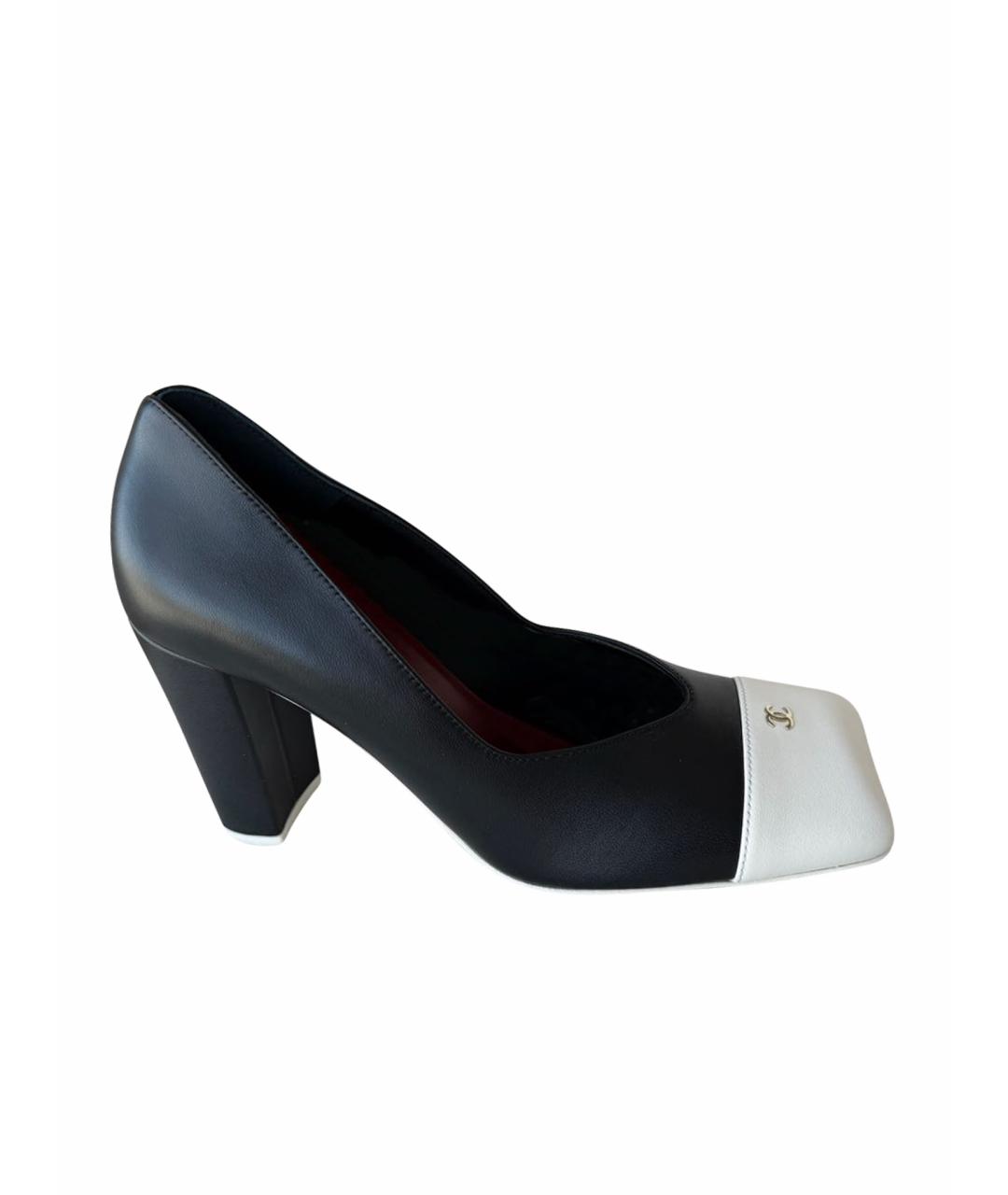 CHANEL Черные кожаные туфли, фото 1