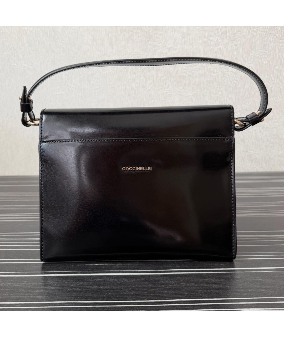COCCINELLE Черная кожаная сумка через плечо, фото 3