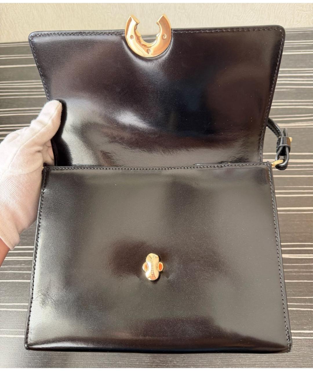 COCCINELLE Черная кожаная сумка через плечо, фото 4