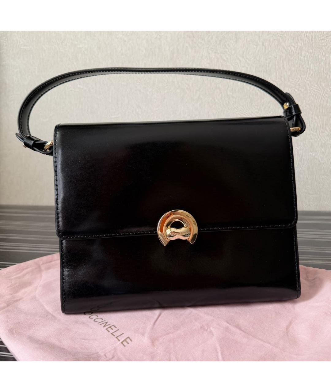 COCCINELLE Черная кожаная сумка через плечо, фото 7