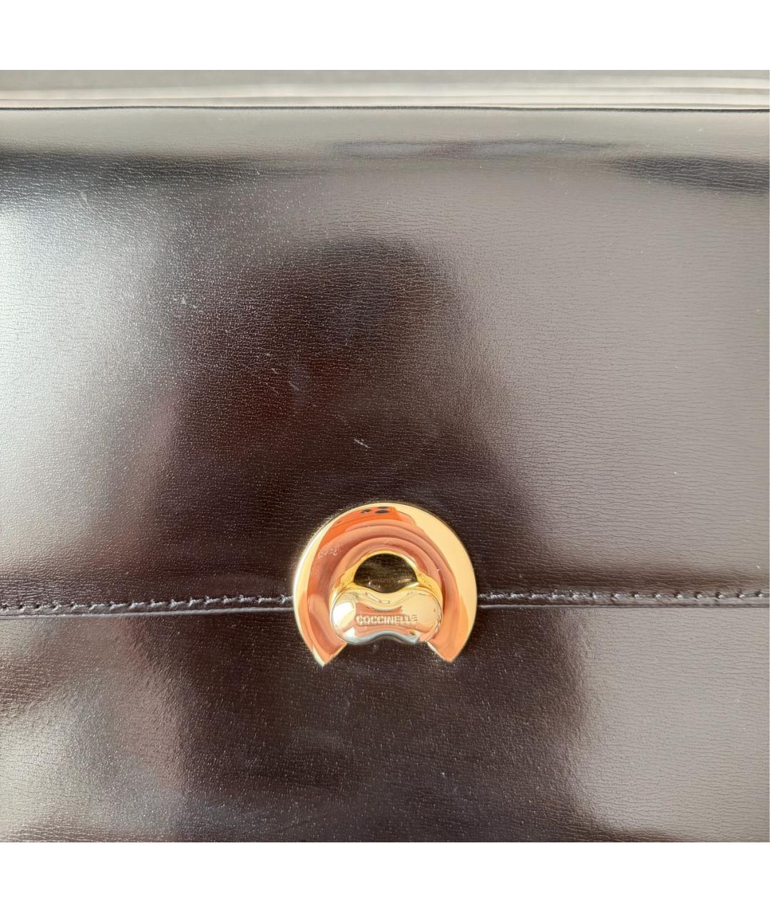 COCCINELLE Черная кожаная сумка через плечо, фото 5