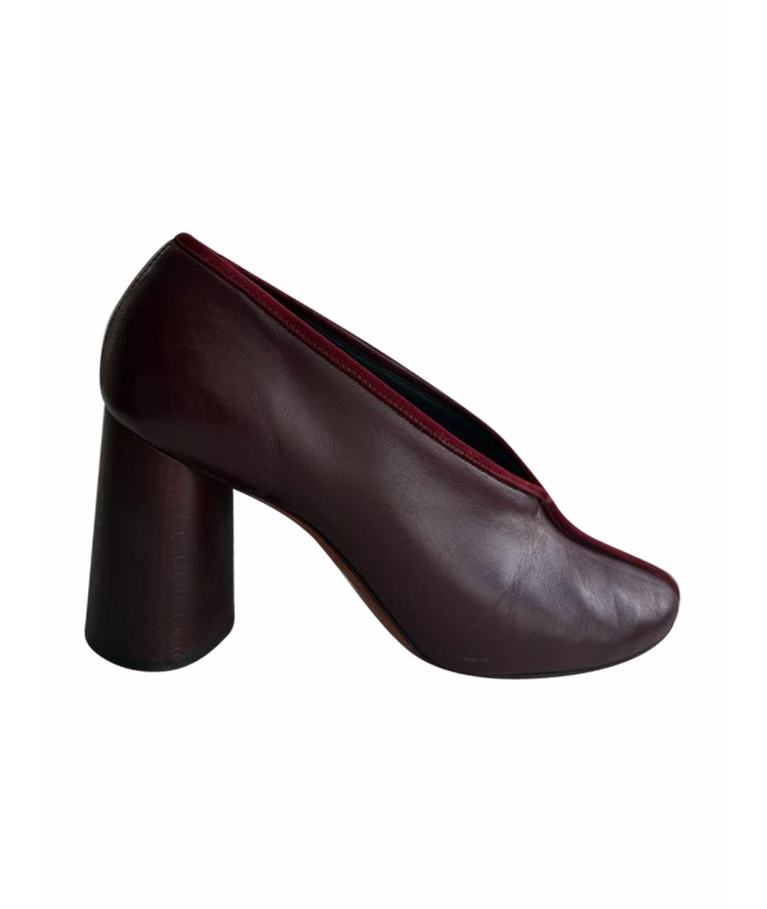 CELINE Бордовые кожаные туфли, фото 1