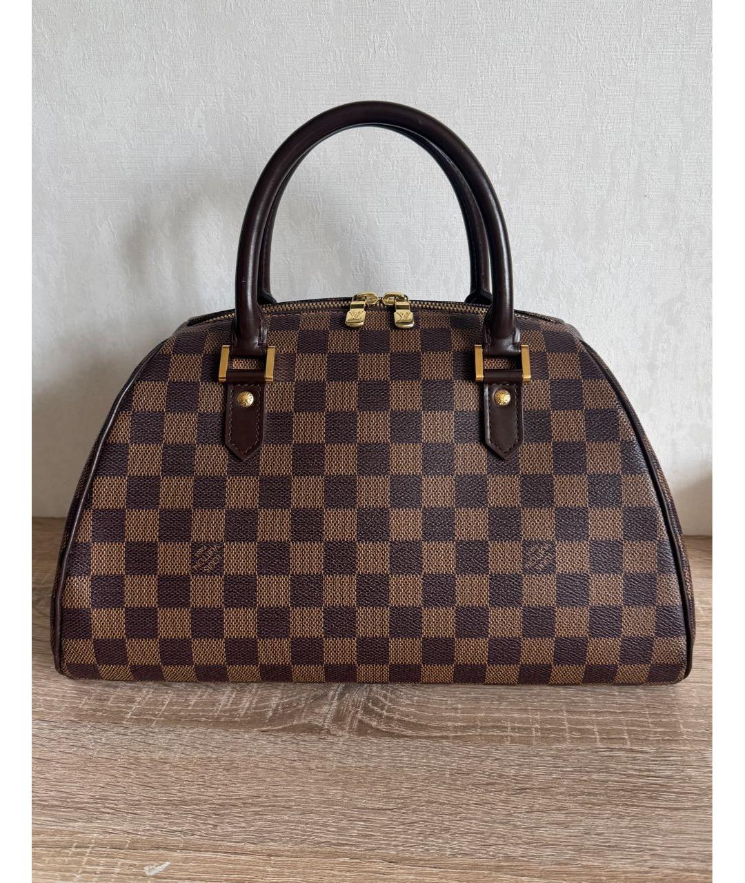 LOUIS VUITTON Коричневая сумка с короткими ручками, фото 9