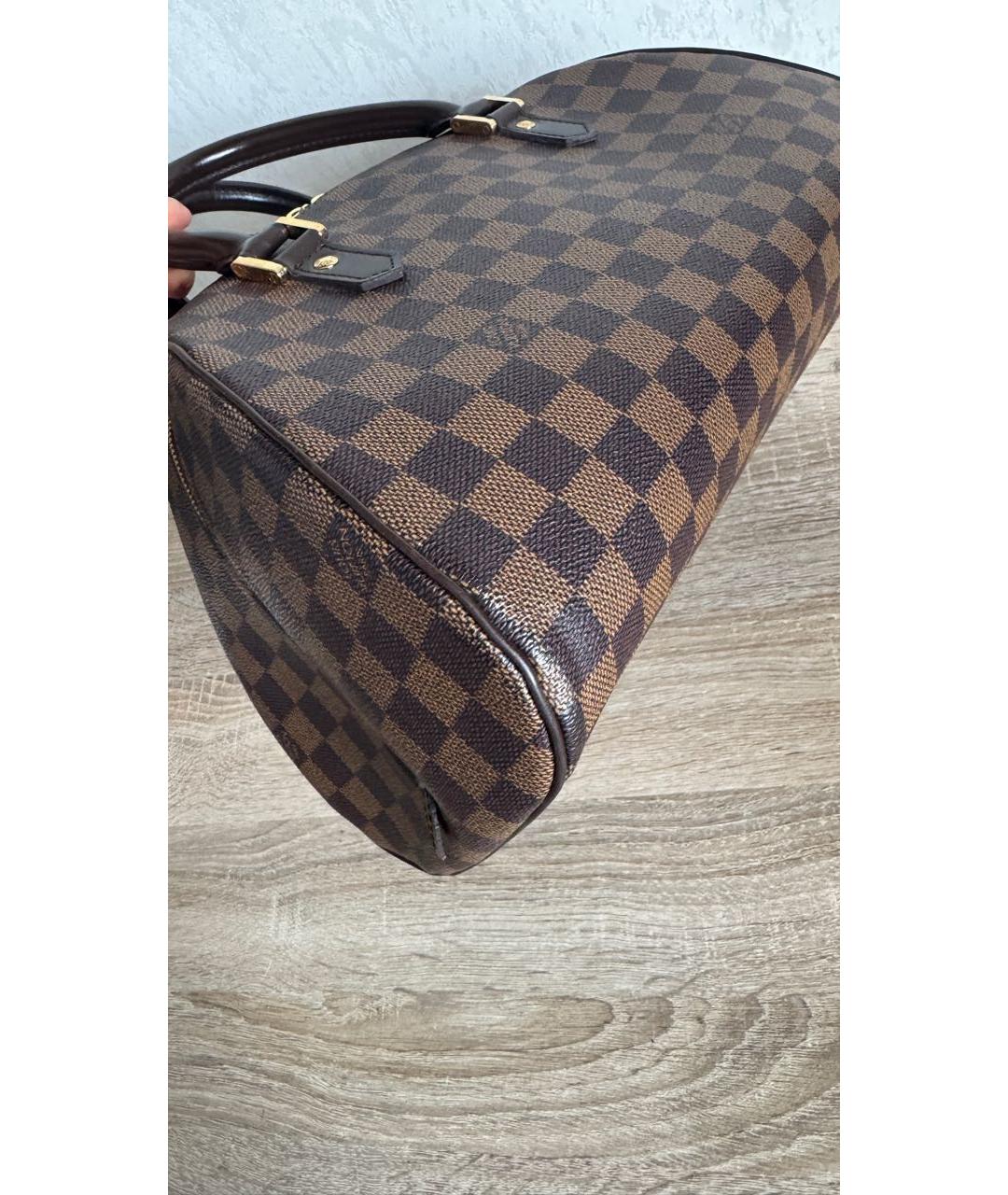 LOUIS VUITTON Коричневая сумка с короткими ручками, фото 4