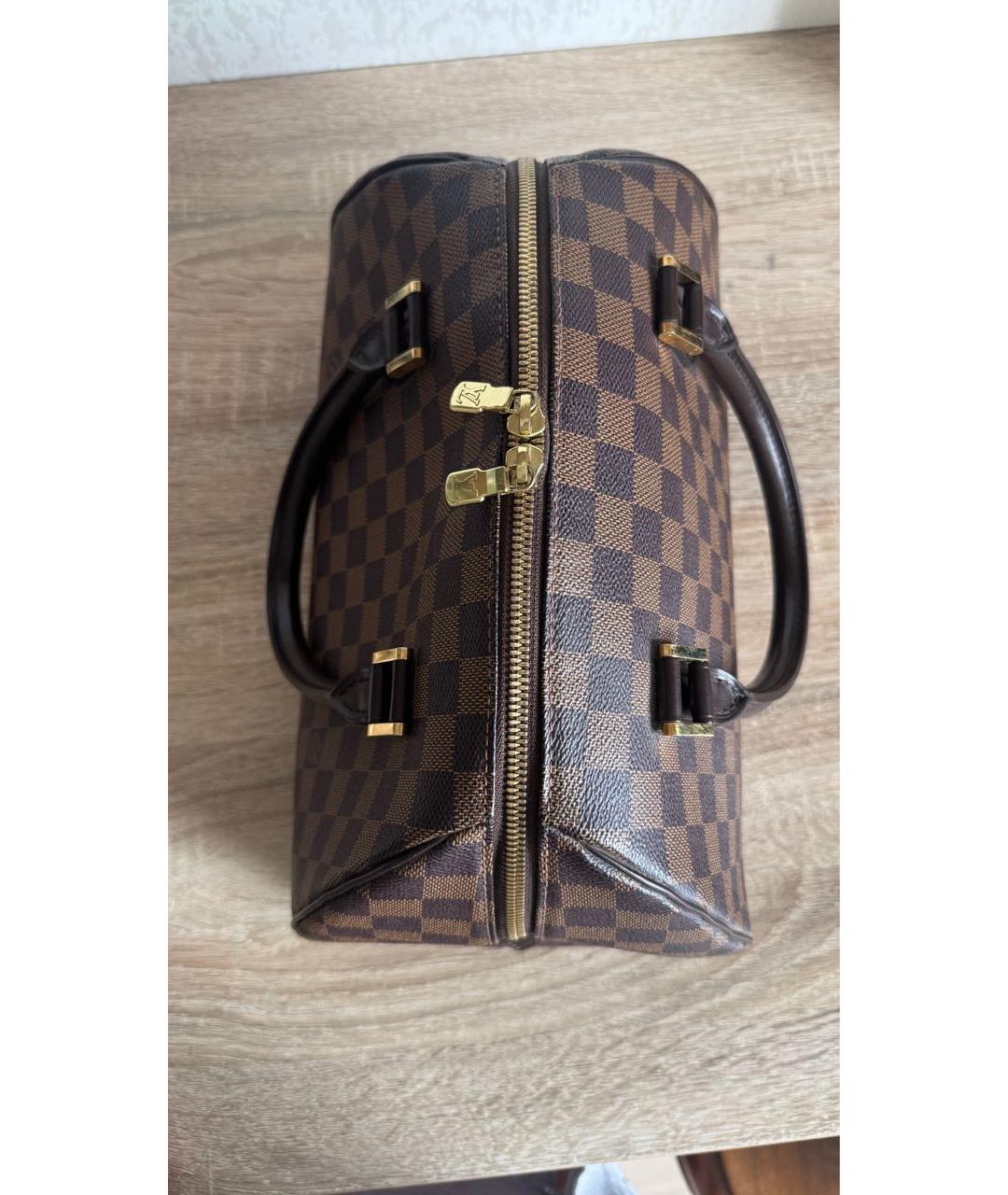 LOUIS VUITTON Коричневая сумка с короткими ручками, фото 7