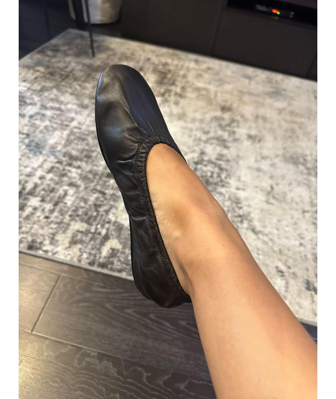 COS Коричневые кожаные балетки, фото 4