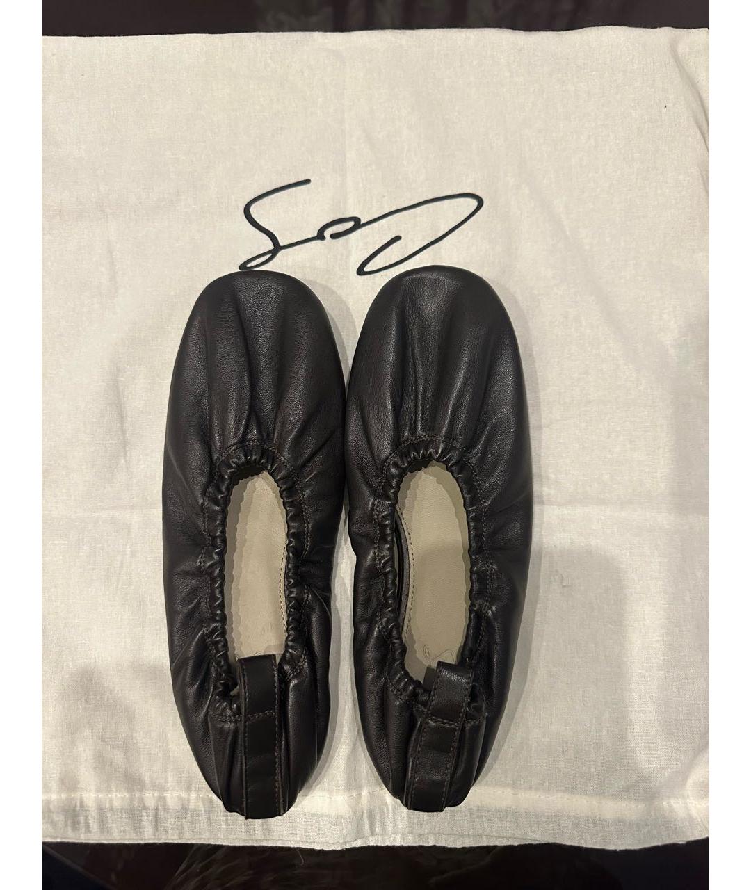 COS Коричневые кожаные балетки, фото 3