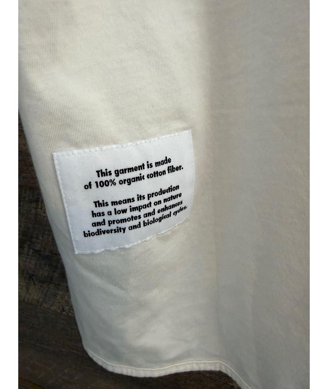 HERON PRESTON Белая хлопковая футболка, фото 5