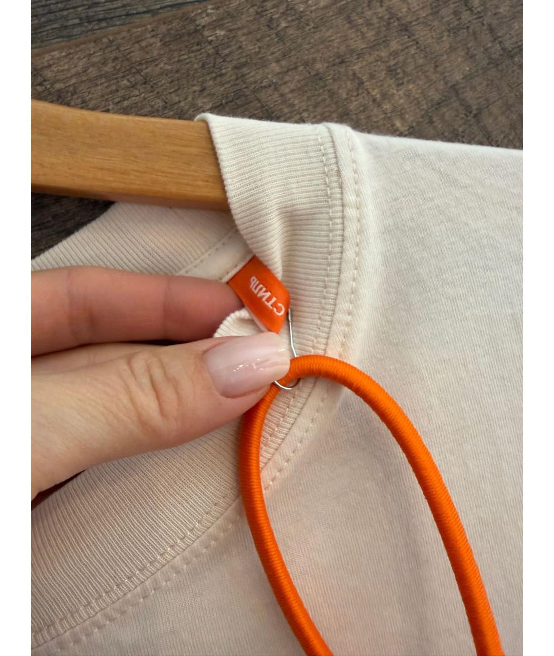 HERON PRESTON Белая хлопковая футболка, фото 3