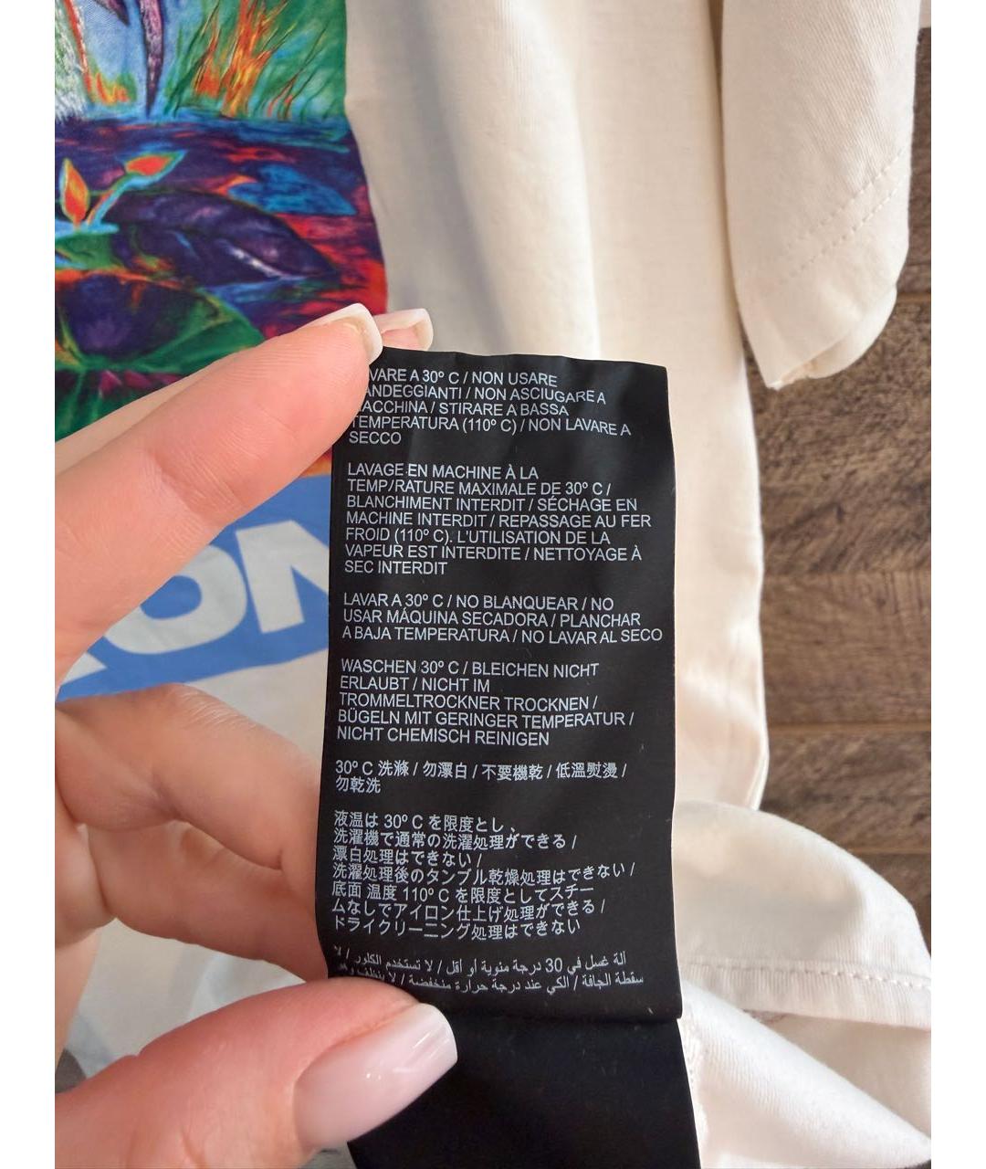 HERON PRESTON Белая хлопковая футболка, фото 8