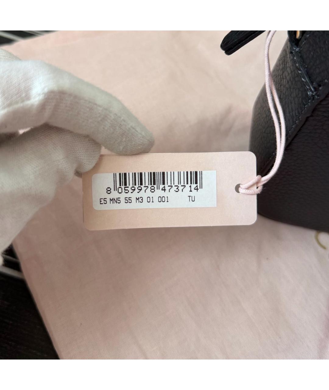 COCCINELLE Черная кожаная сумка через плечо, фото 6