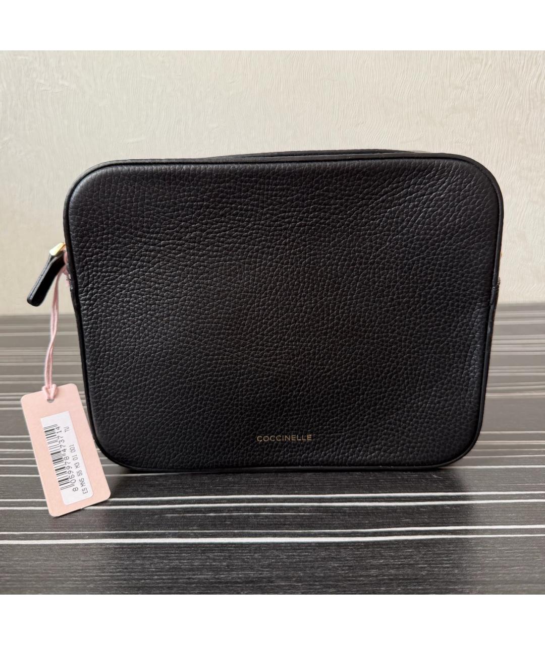 COCCINELLE Черная кожаная сумка через плечо, фото 7