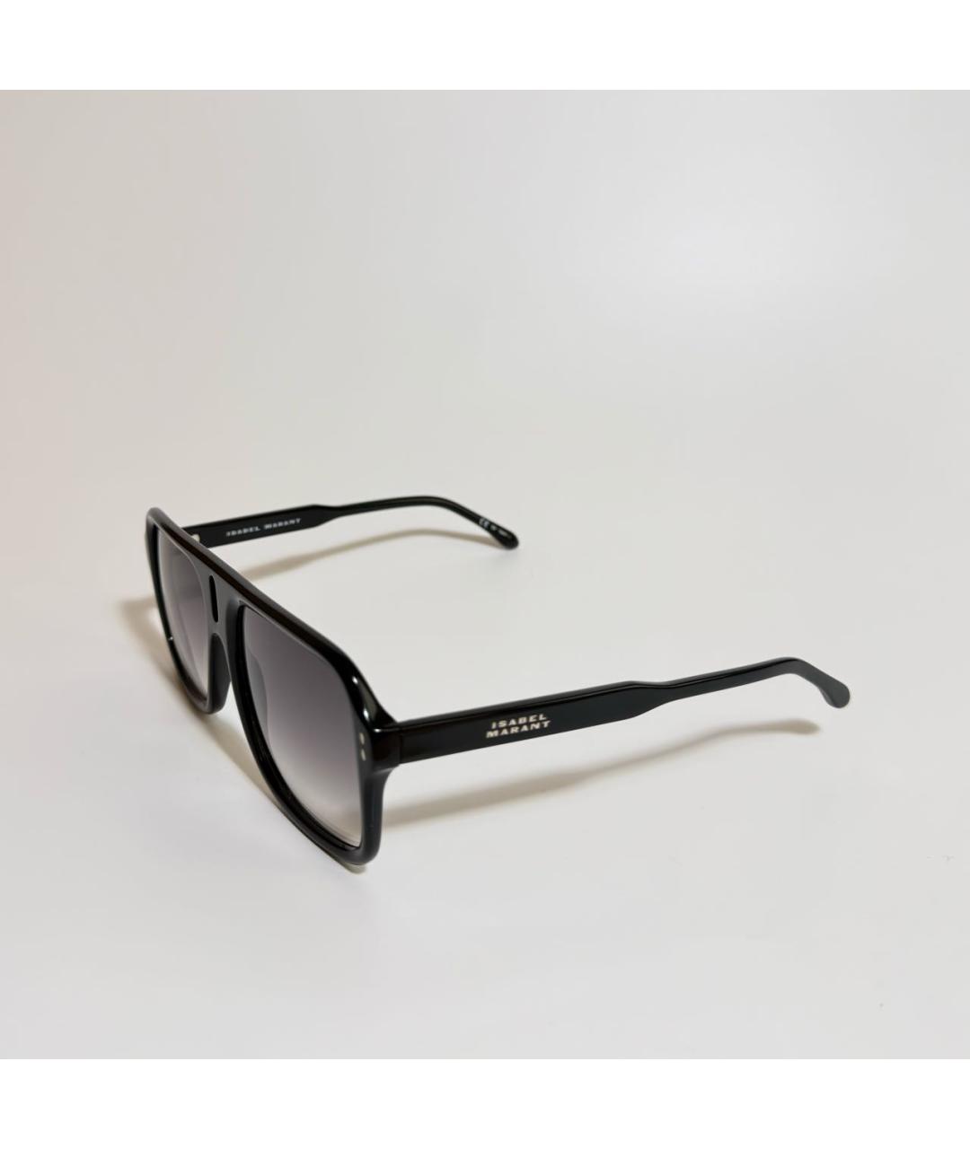 ISABEL MARANT Черные пластиковые солнцезащитные очки, фото 2