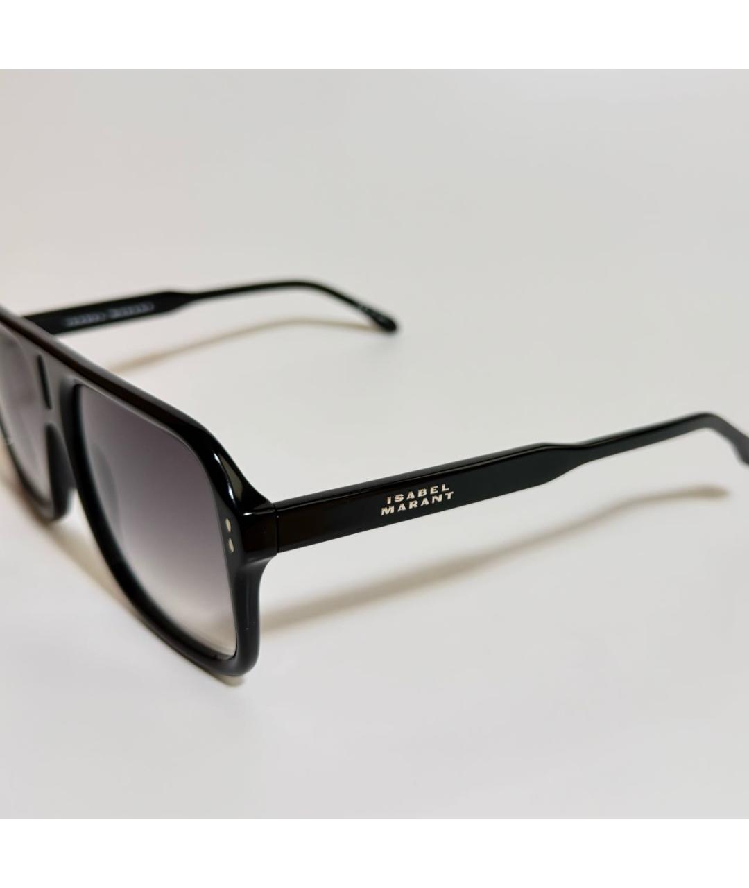 ISABEL MARANT Черные пластиковые солнцезащитные очки, фото 3