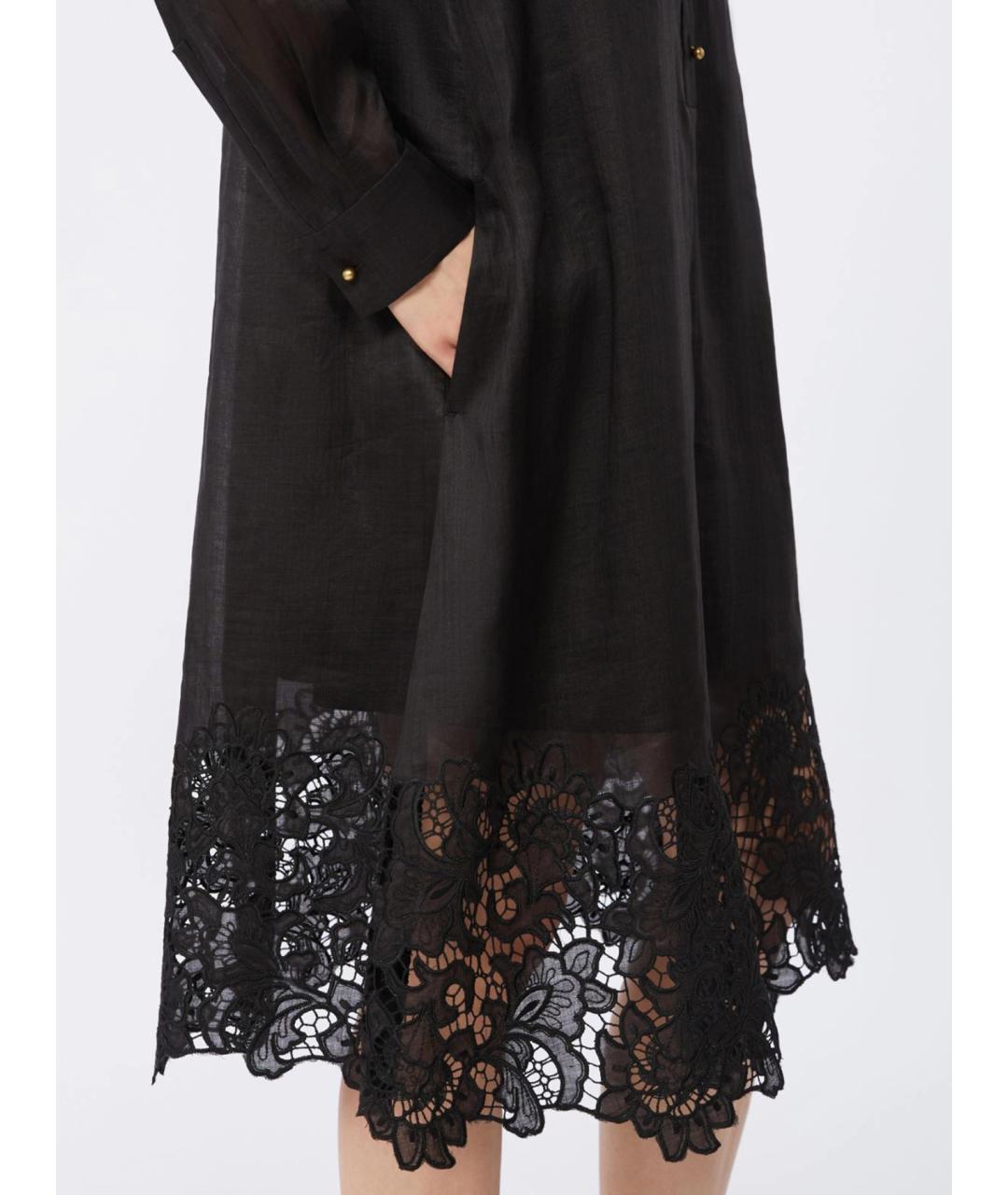 MAX MARA STUDIO Черное повседневное платье, фото 4