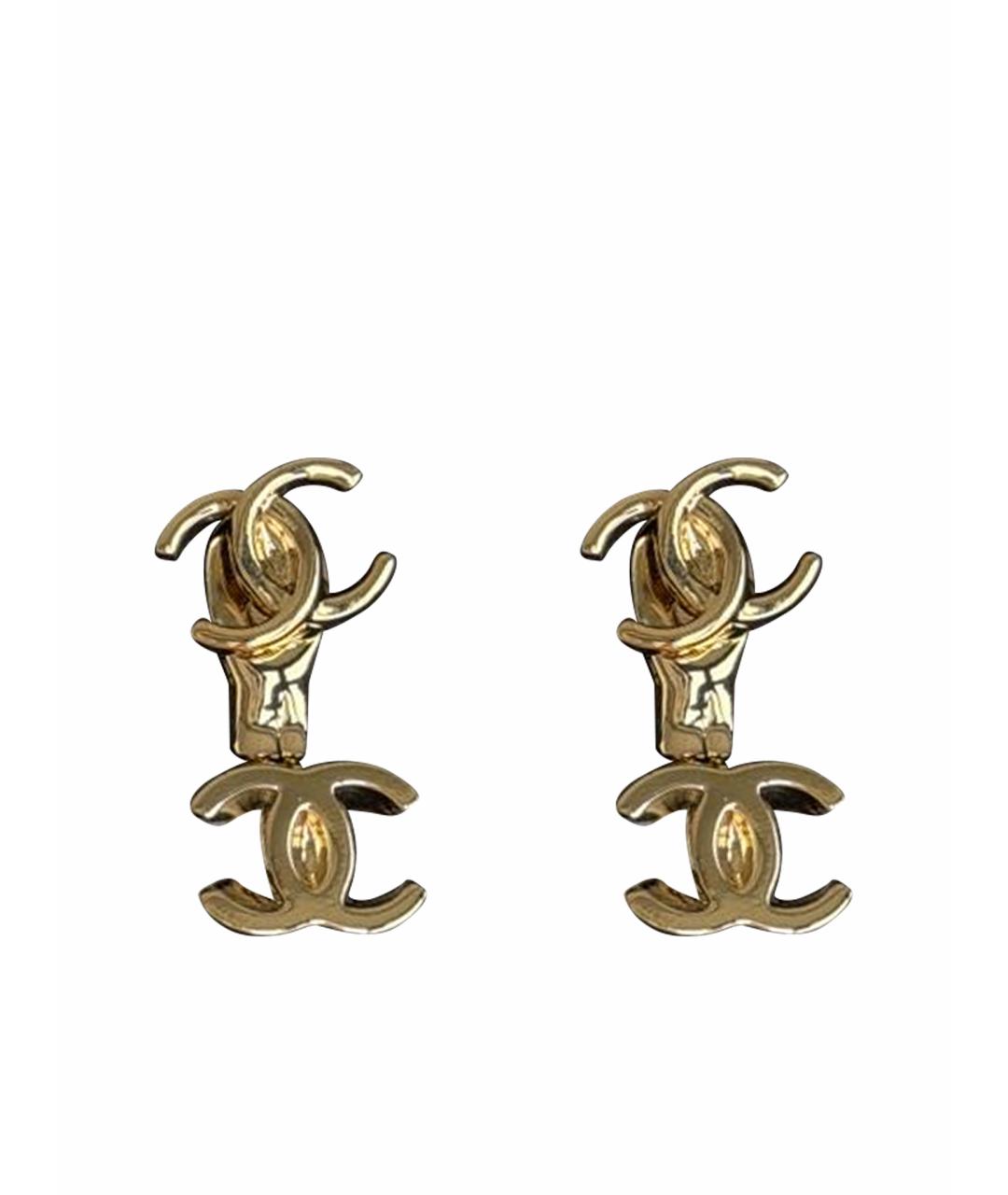 CHANEL Золотые серьги, фото 1