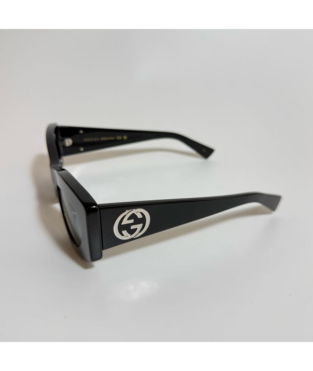 GUCCI Черные пластиковые солнцезащитные очки, фото 3