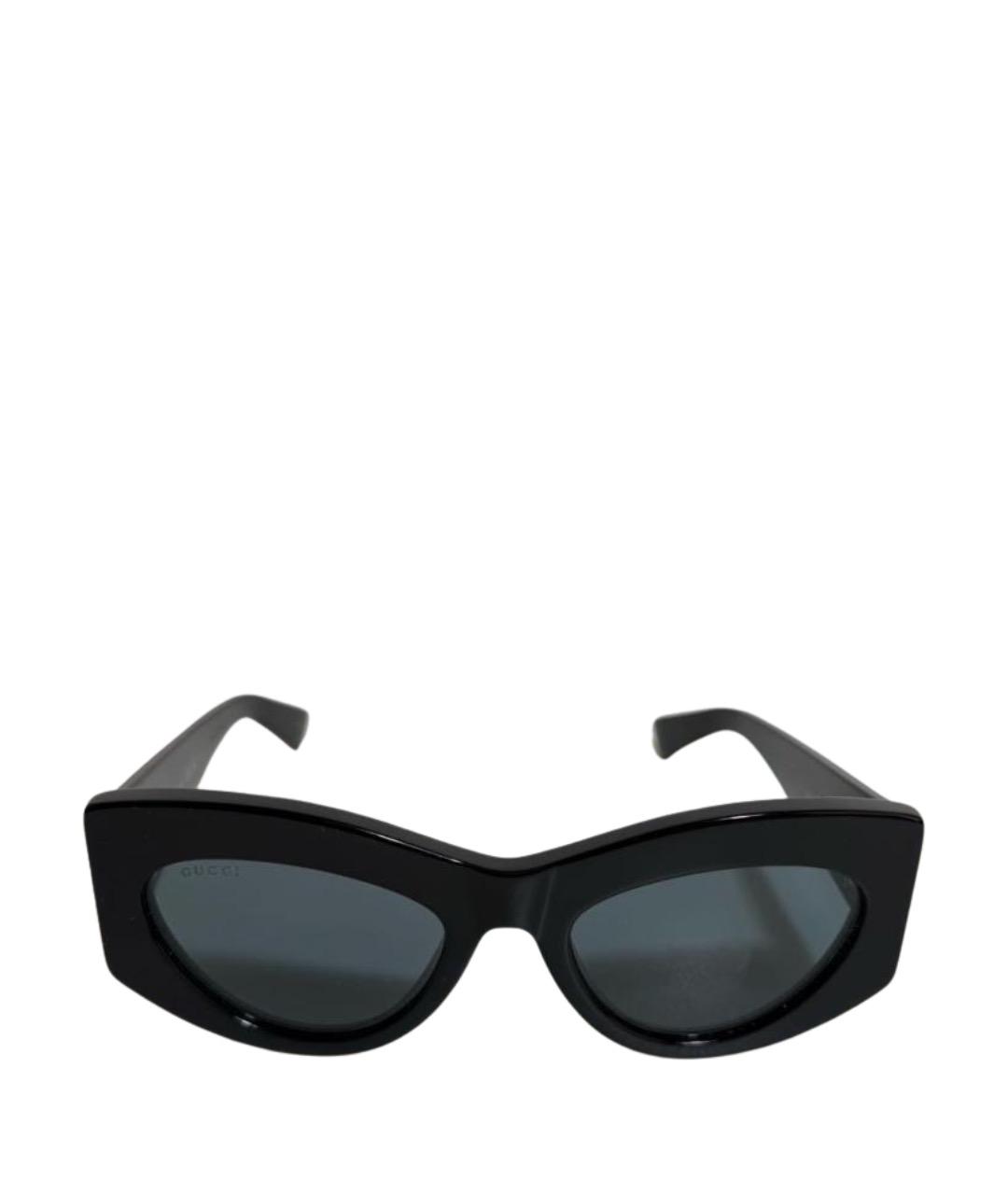 GUCCI Черные пластиковые солнцезащитные очки, фото 1