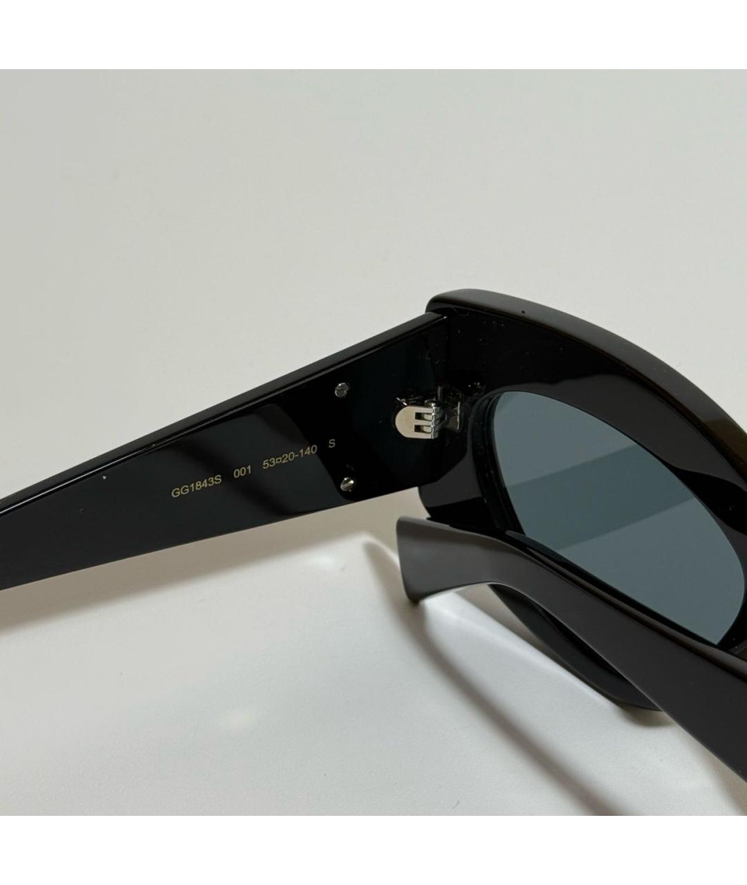 GUCCI Черные пластиковые солнцезащитные очки, фото 4