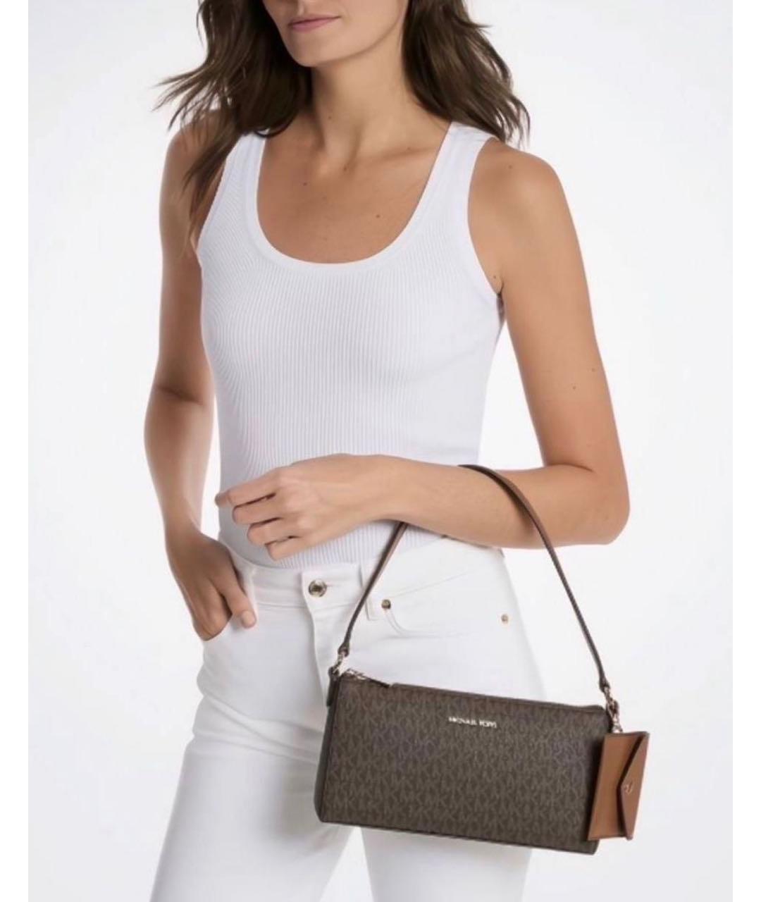 MICHAEL KORS Коричневая сумка с короткими ручками, фото 3