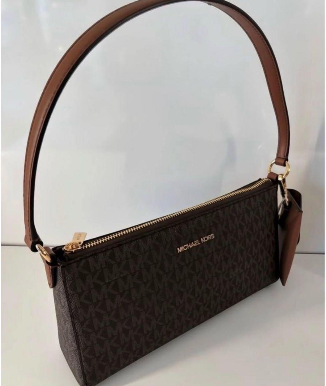 MICHAEL KORS Коричневая сумка с короткими ручками, фото 2