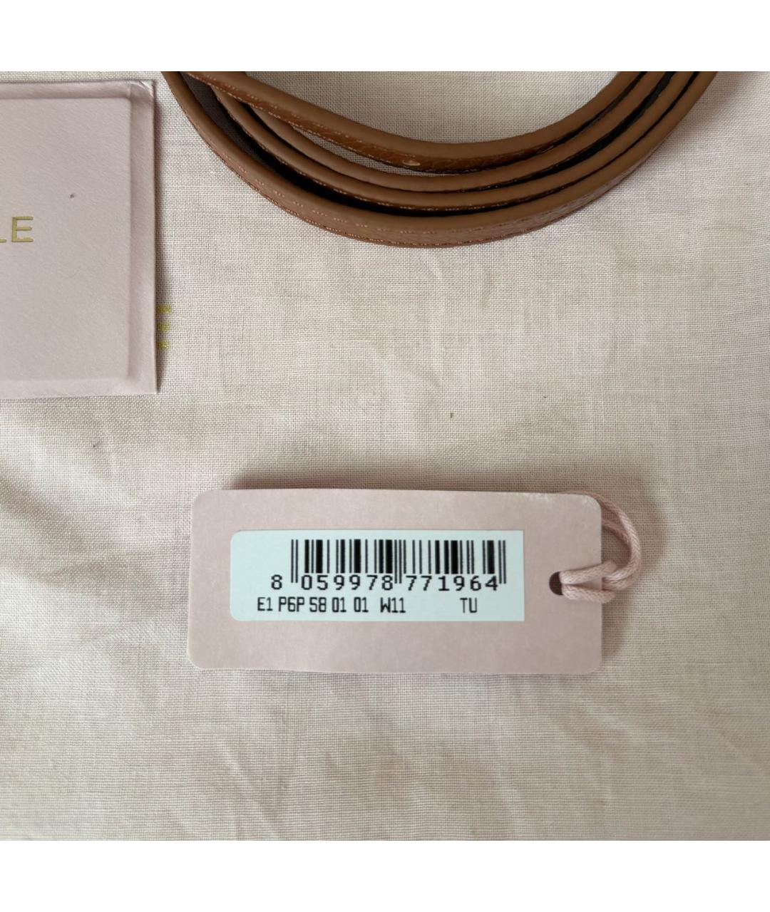 COCCINELLE Коричневая кожаная сумка через плечо, фото 7