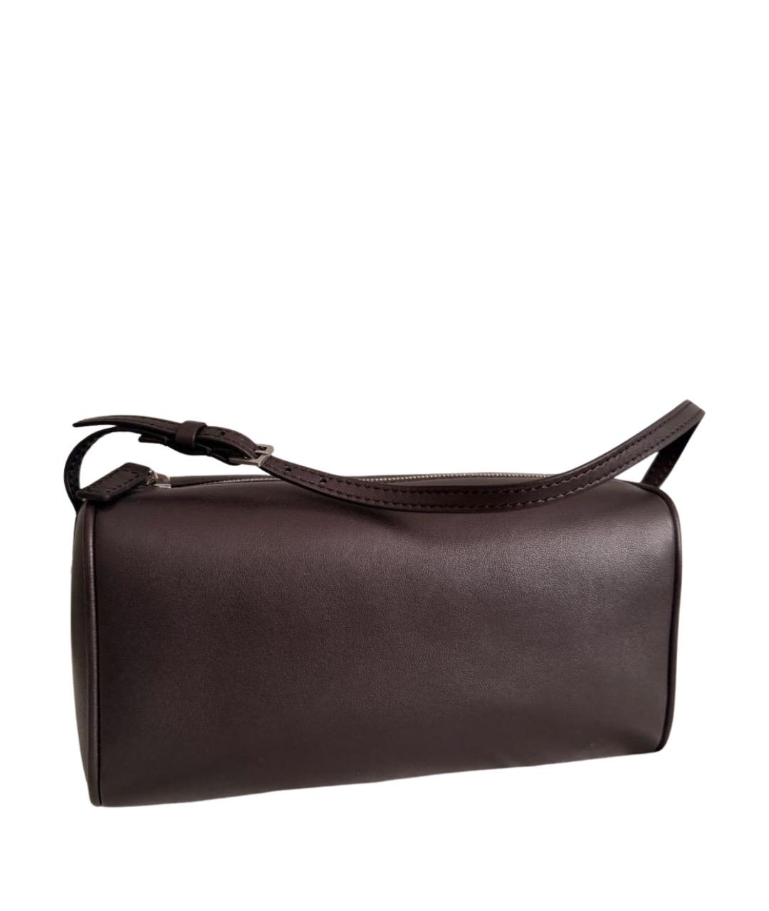 THE ROW Коричневая кожаная сумка с короткими ручками, фото 1