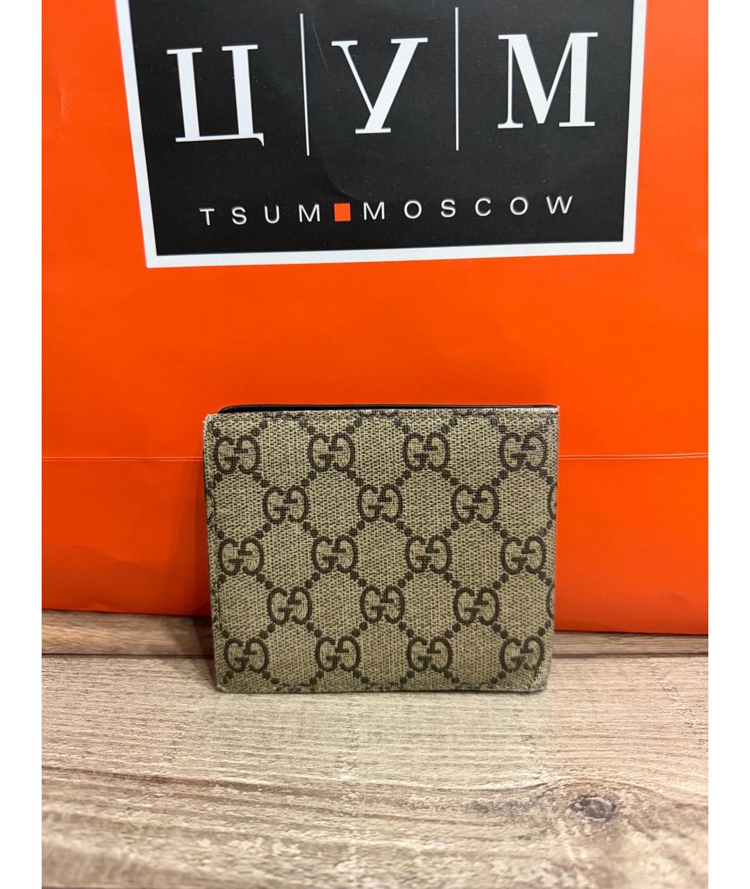 GUCCI Бежевый кошелек, фото 3