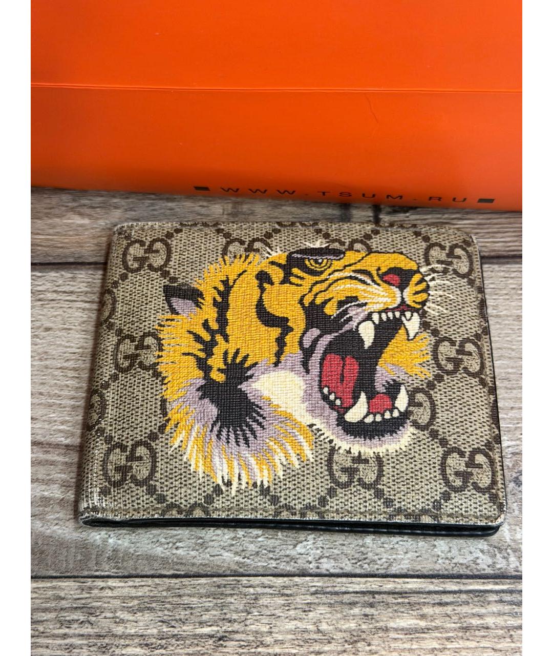 GUCCI Бежевый кошелек, фото 4