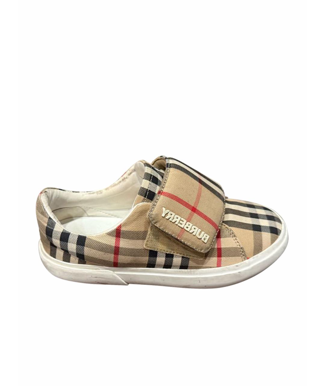 BURBERRY Мульти текстильные кеды, фото 1