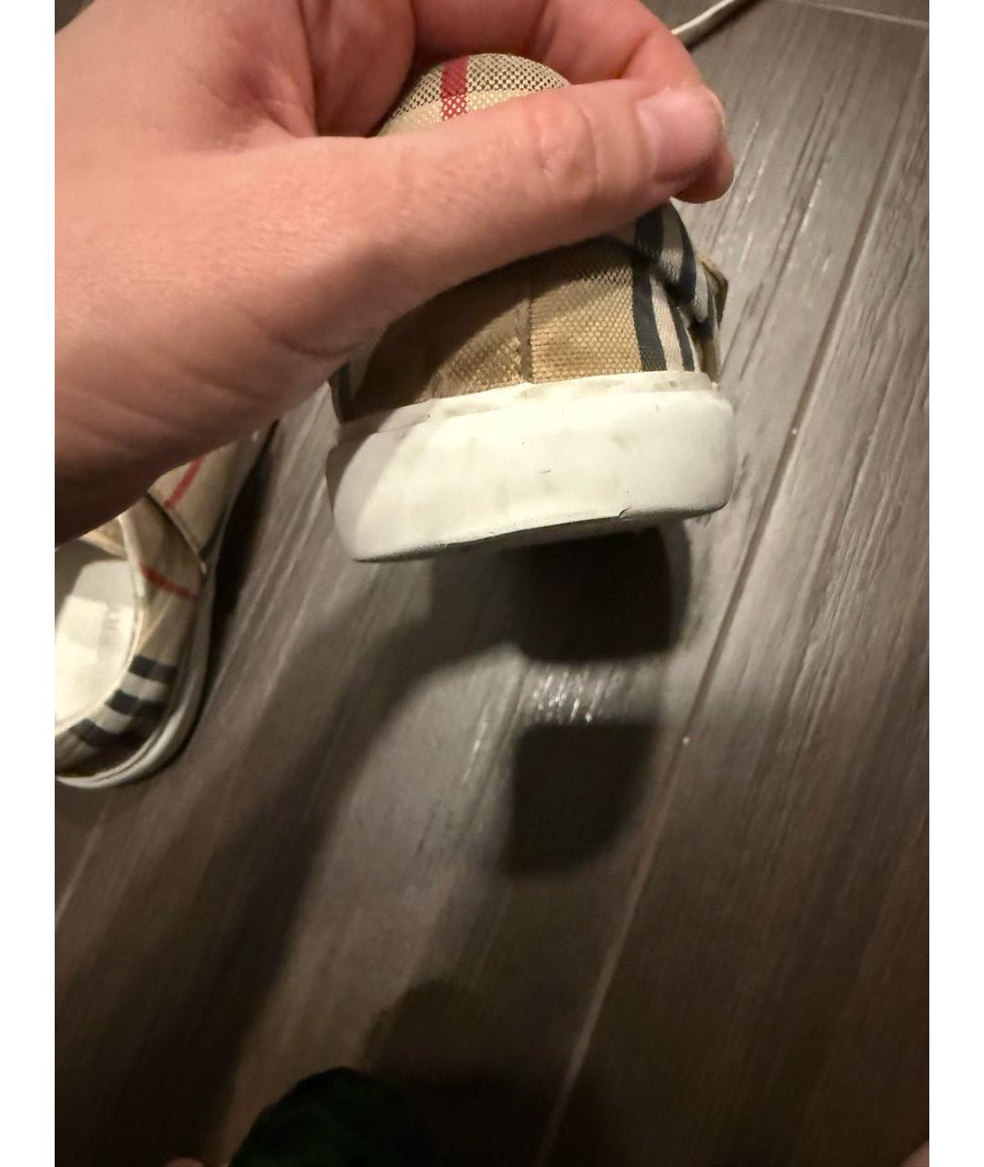 BURBERRY Мульти текстильные кеды, фото 4