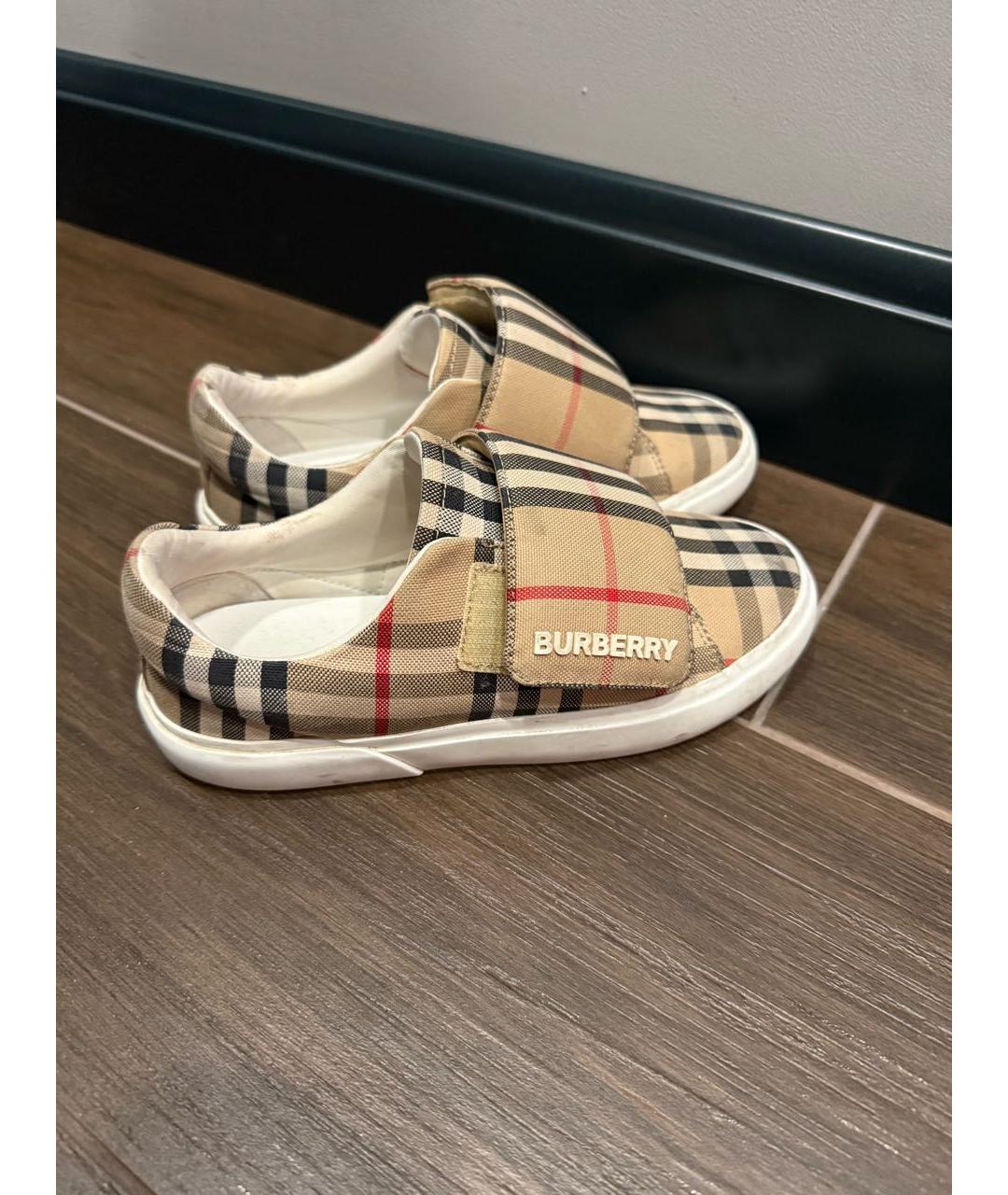 BURBERRY Мульти текстильные кеды, фото 3