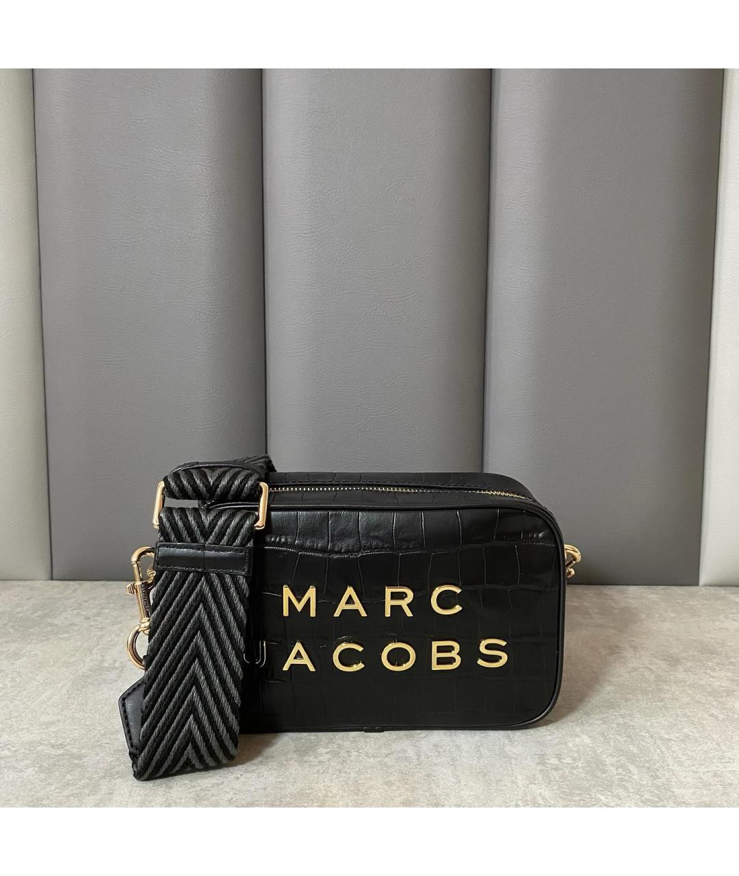 MARC JACOBS Черная кожаная сумка через плечо, фото 3