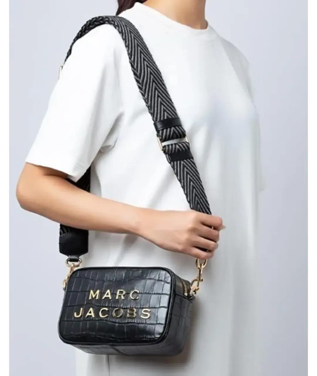 MARC JACOBS Черная кожаная сумка через плечо, фото 2