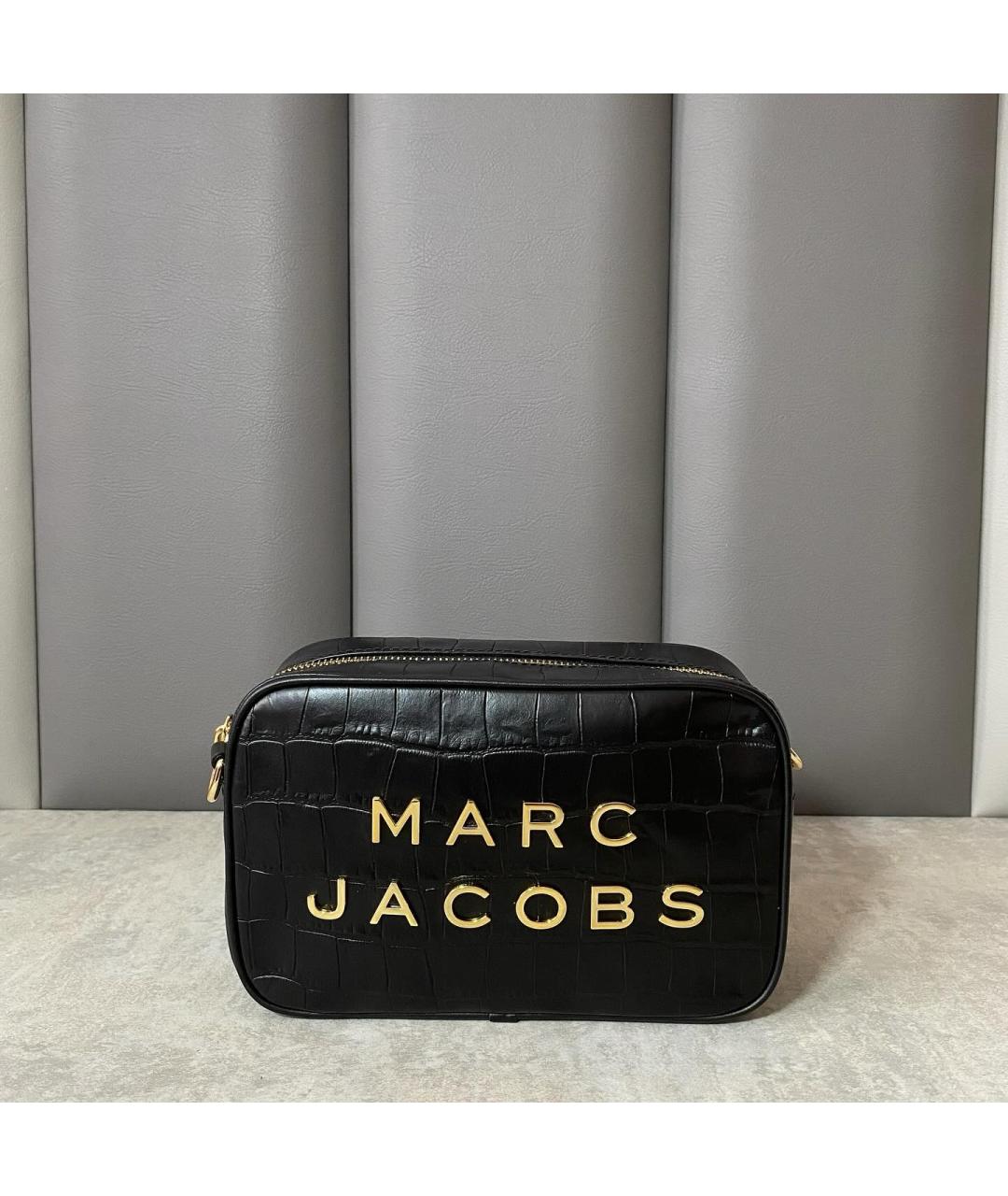 MARC JACOBS Черная кожаная сумка через плечо, фото 4