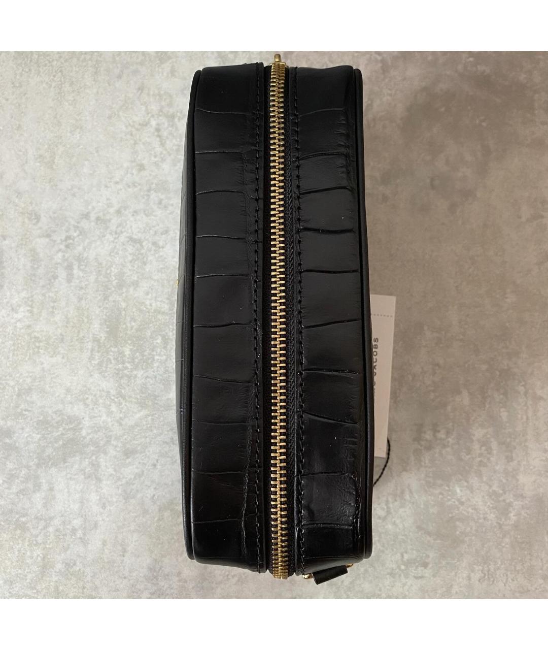 MARC JACOBS Черная кожаная сумка через плечо, фото 7