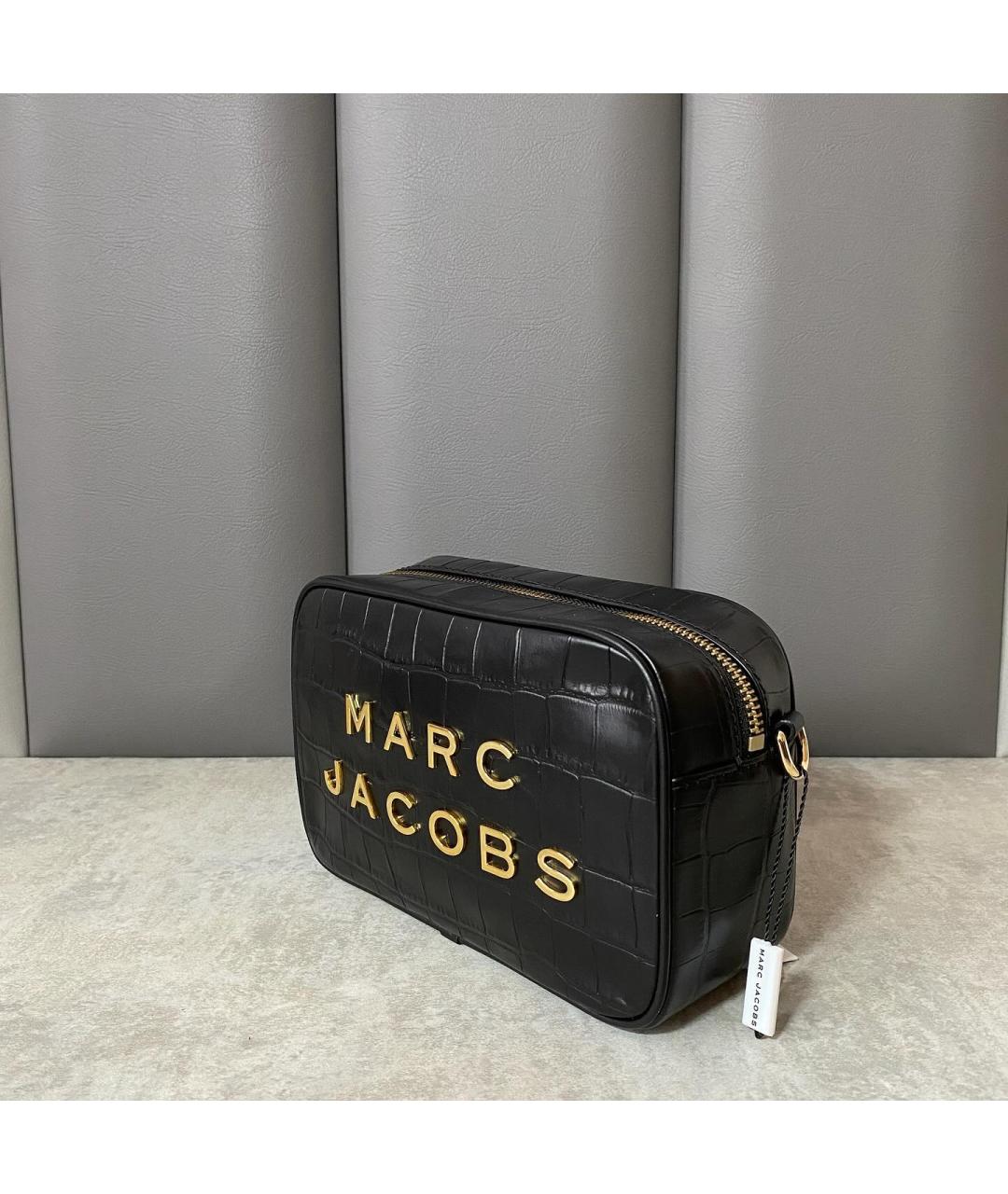 MARC JACOBS Черная кожаная сумка через плечо, фото 5