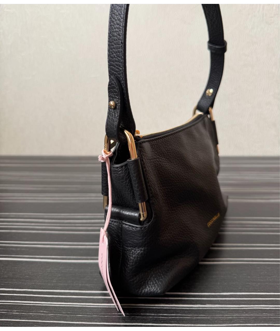 COCCINELLE Черная кожаная сумка через плечо, фото 2