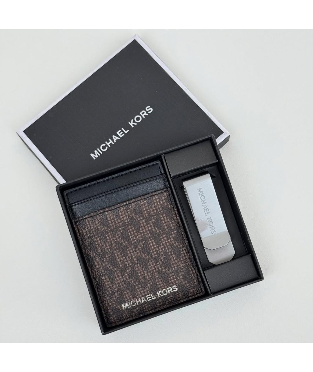 MICHAEL KORS Коричневый кардхолдер, фото 2