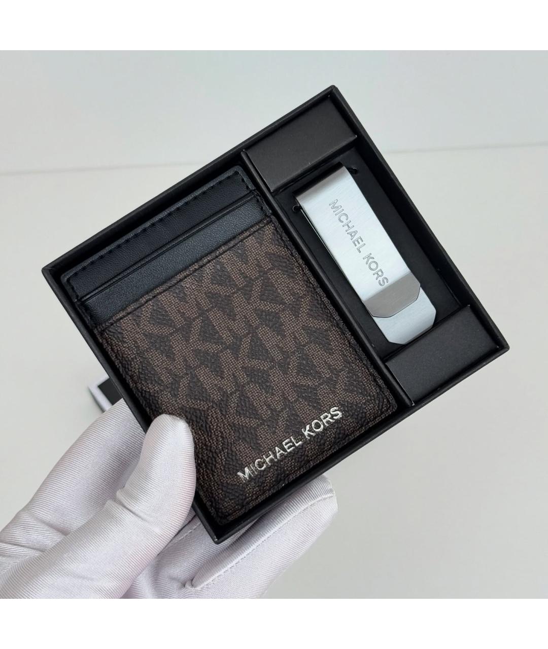 MICHAEL KORS Коричневый кардхолдер, фото 3