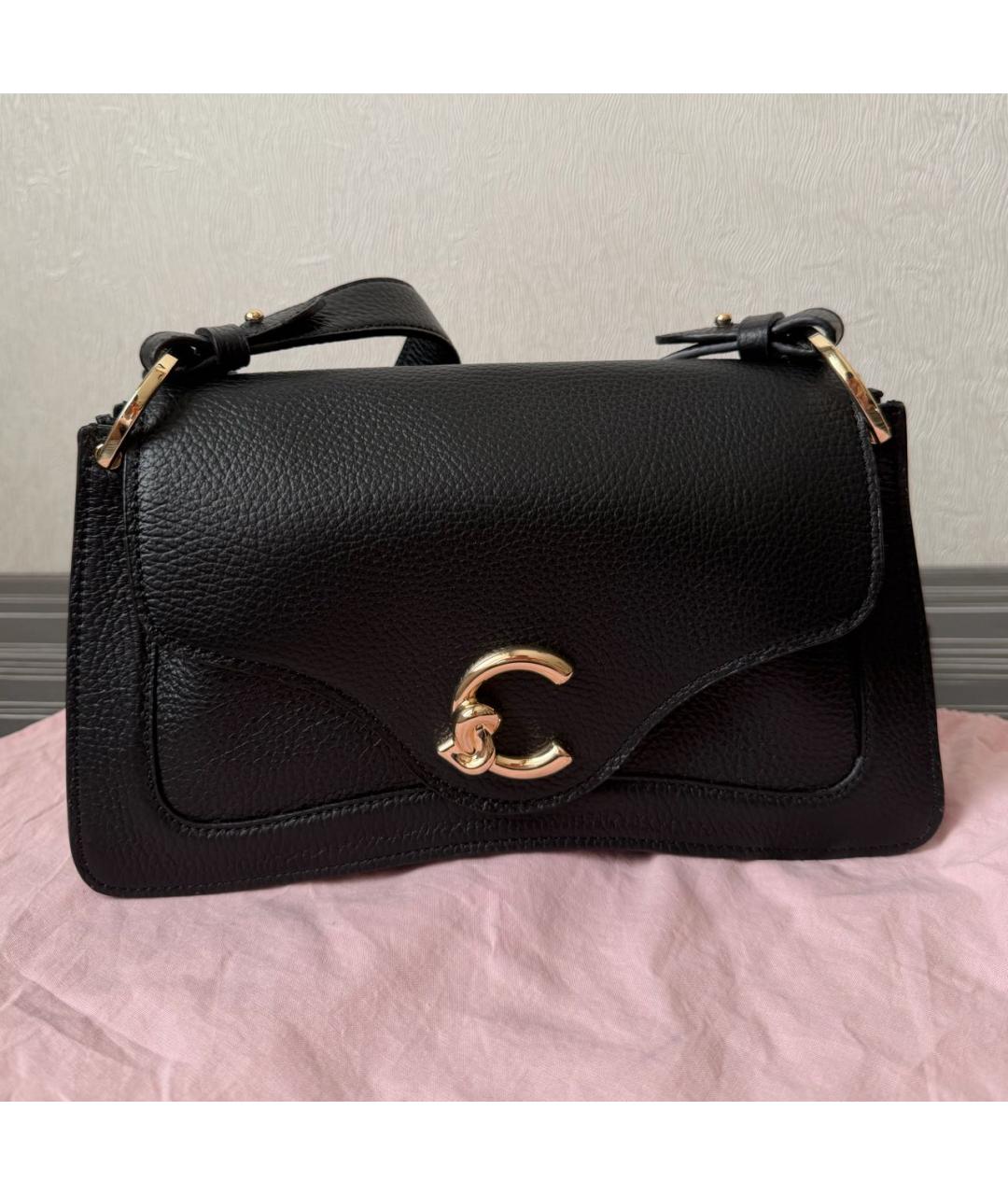 COCCINELLE Черная кожаная сумка через плечо, фото 6