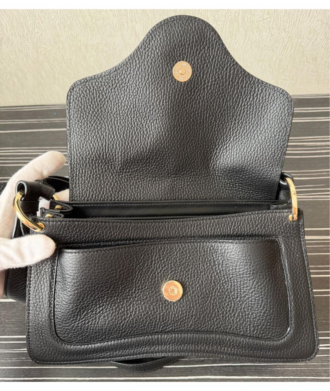 COCCINELLE Черная кожаная сумка через плечо, фото 4