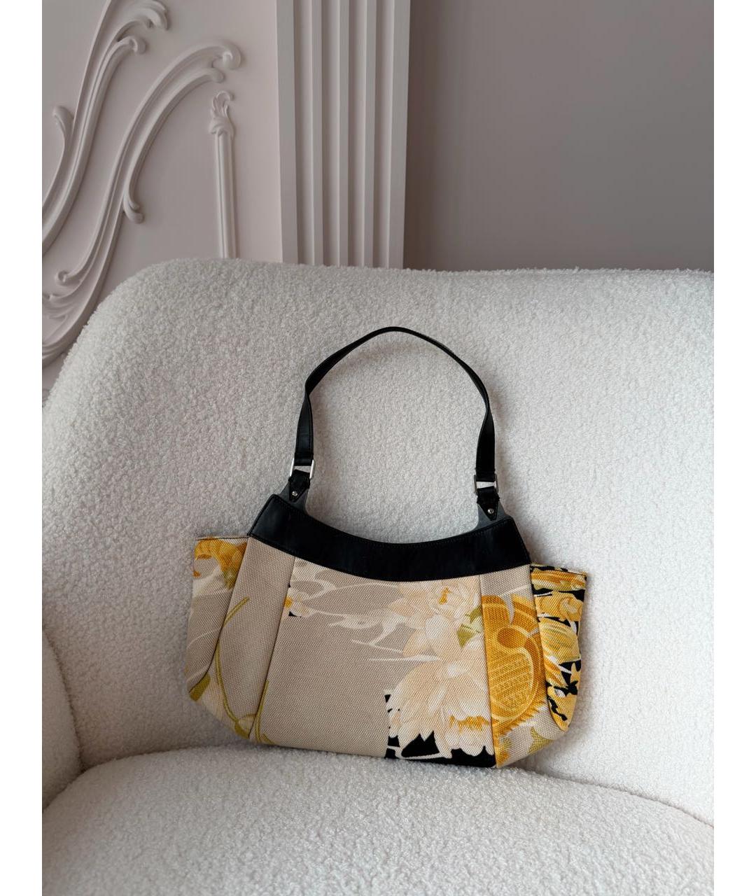 FERRAGAMO Желтая сумка с короткими ручками, фото 3