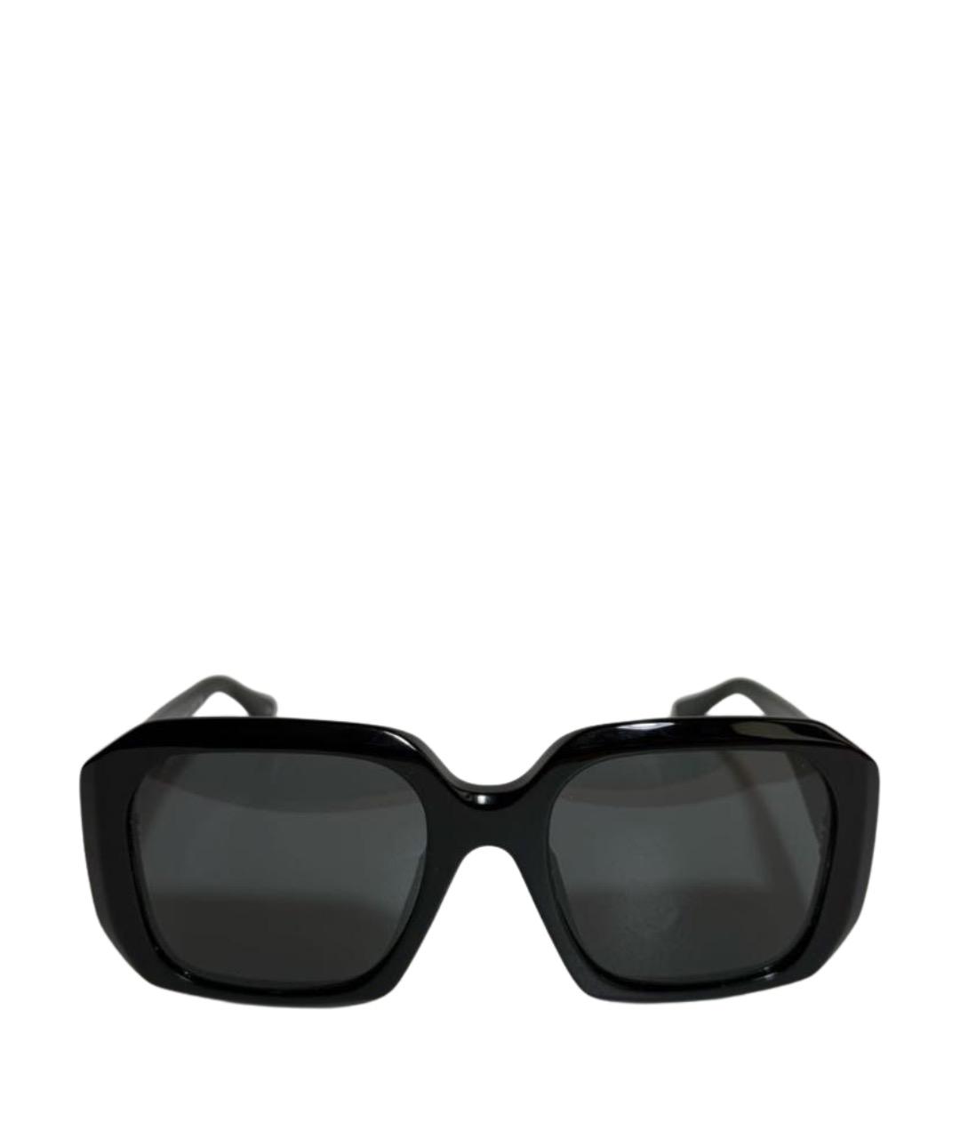 CHLOE Черные пластиковые солнцезащитные очки, фото 1