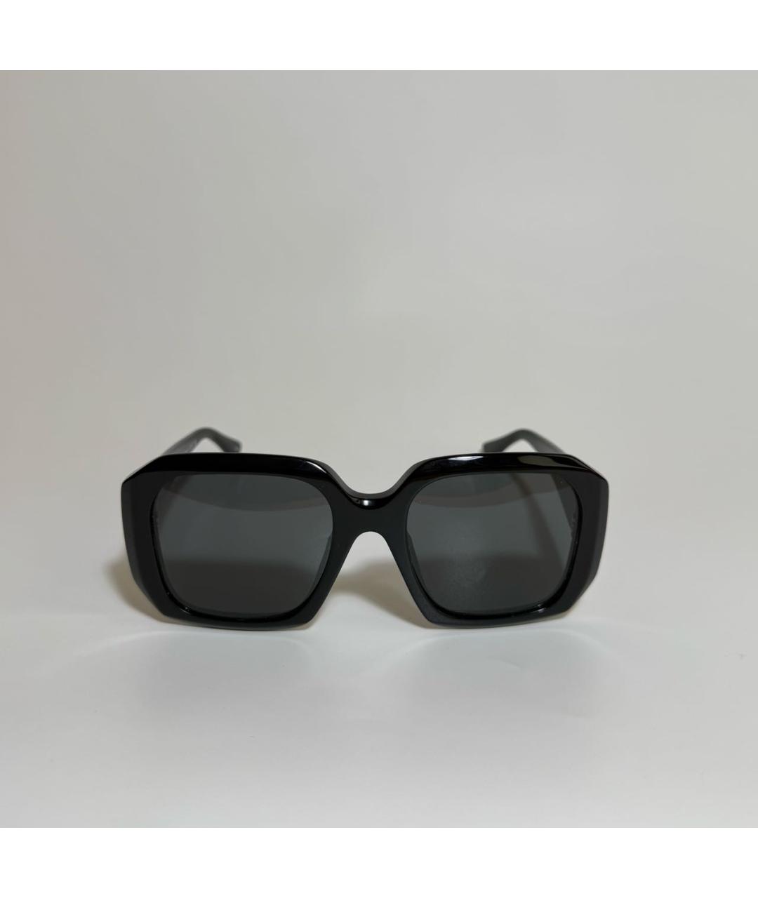 CHLOE Черные пластиковые солнцезащитные очки, фото 5