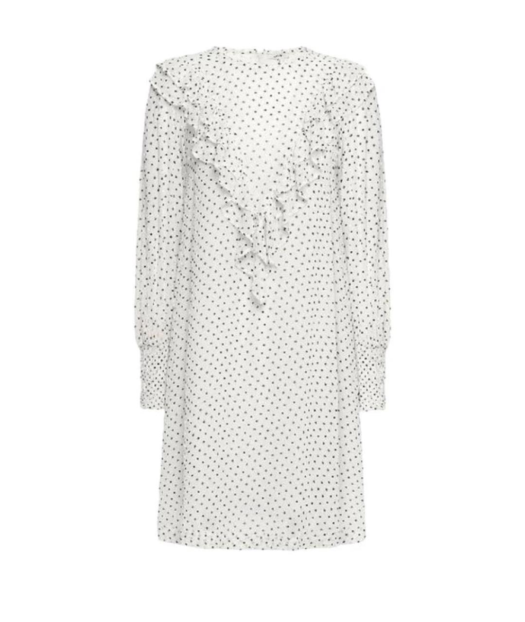 GANNI Белое полиамидовое повседневное платье, фото 1