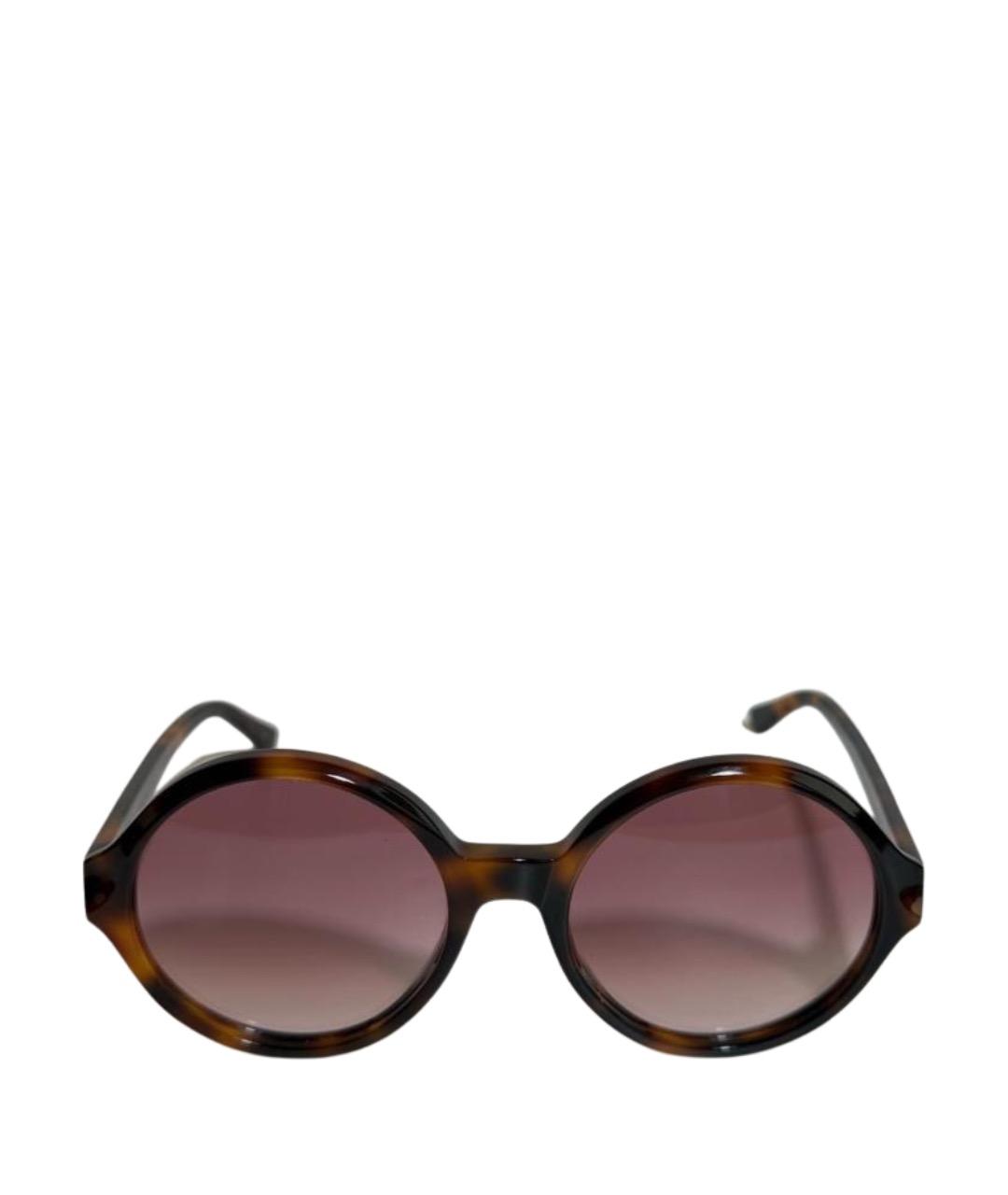 CHLOE Коричневые пластиковые солнцезащитные очки, фото 1
