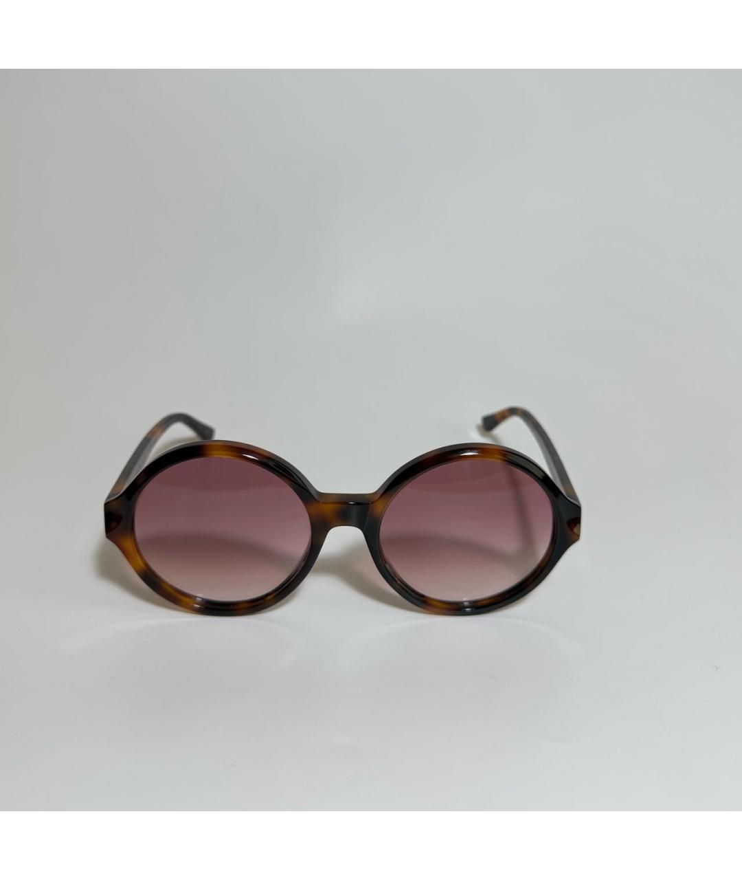 CHLOE Коричневые пластиковые солнцезащитные очки, фото 6