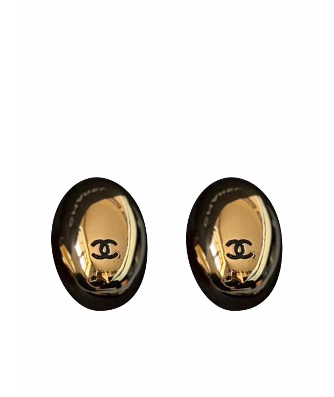 CHANEL Золотые серьги, фото 1