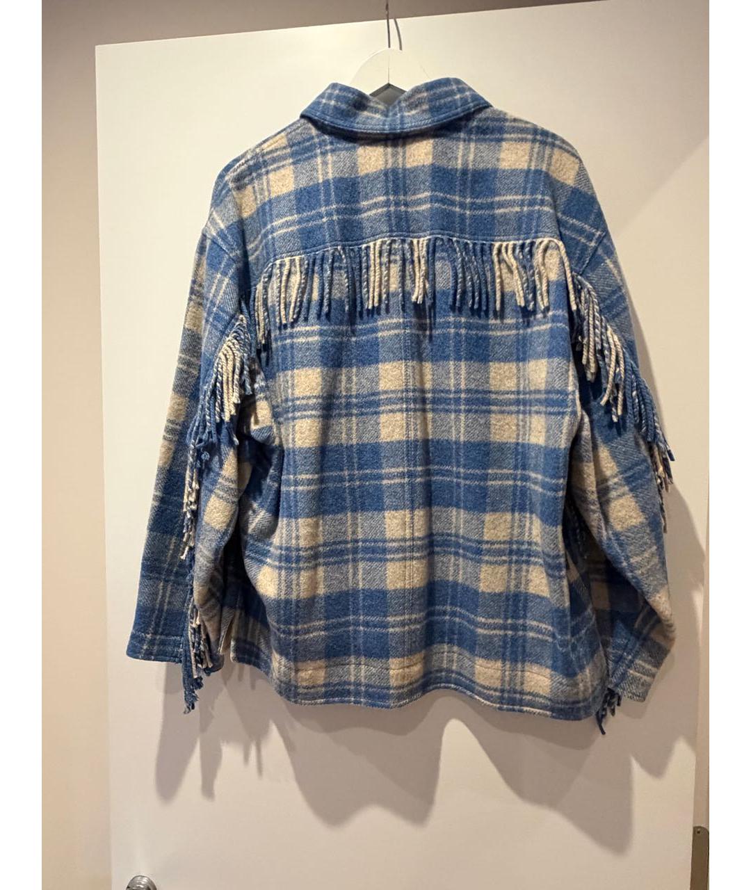 ISABEL MARANT ETOILE Голубая шерстяная куртка, фото 2